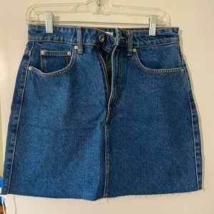 Zara Blue Mini Jean Skirt
